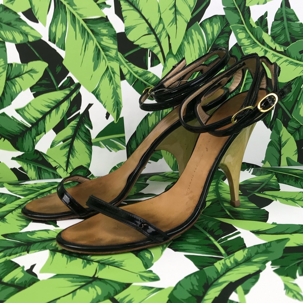 Giuseppe Zanotti Patent Leather Ankle Strap Heels